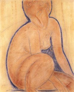 Amedeo Modigliani Crouched Nude China oil painting art